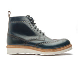 Montero, Wingtip Derby Boot - Navy Chromexcel | New Age