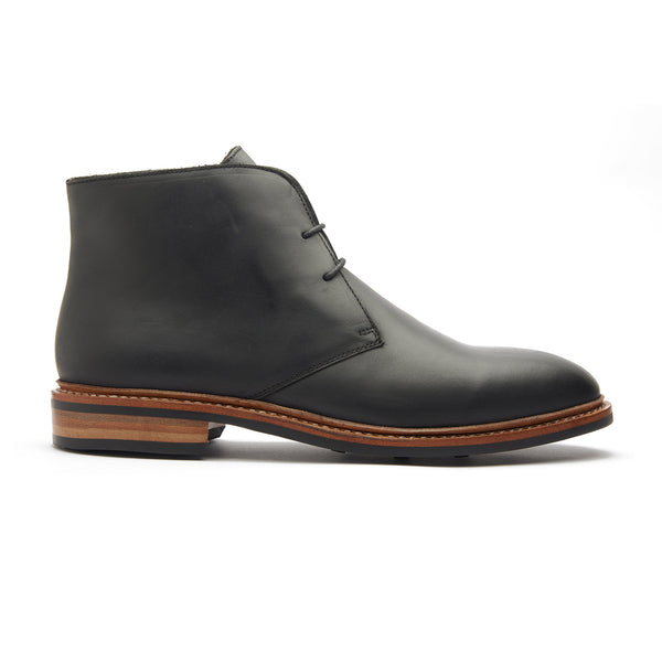 Fenrir, Chukka Boot - Black Pull-up | Storm Welt Construction | Hand Welted Stout Boots