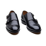 Arnold, Double Monk Strap - Black Hatch-grain | New Age