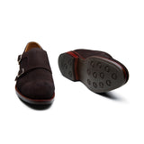 Arnold, Double Monk Strap - Brown Go Rain Suede | Summer Classics