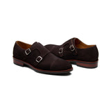 Arnold, Double Monk Strap - Brown Go Rain Suede | Summer Classics