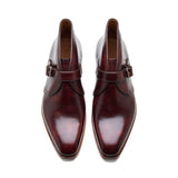 Veyron, Single Monk Chukka Boot - Chestnut Museum Calf | New Age
