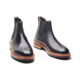 Tomahawk, Chelsea Boot – Black Shrunken Bison | BLKBRD 4.0