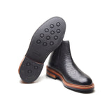 Tomahawk, Chelsea Boot – Black Shrunken Bison | BLKBRD 4.0