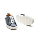 Perez, Lace-up Sneaker - Navy Pullup | Smart Casuals
