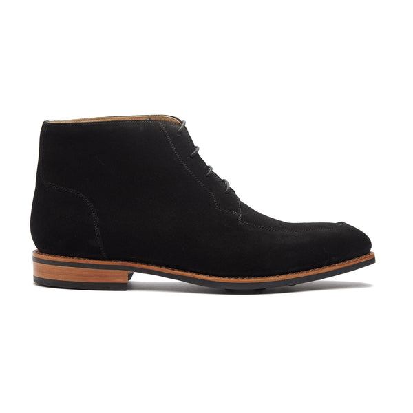 Earl, Chukka Boot - Black Repello Suede | Hand Welted Summer Classics