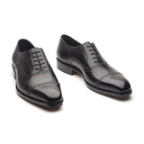 Bemer, Quarter Brogue Oxford - Black | Hand Welted Classics Collection