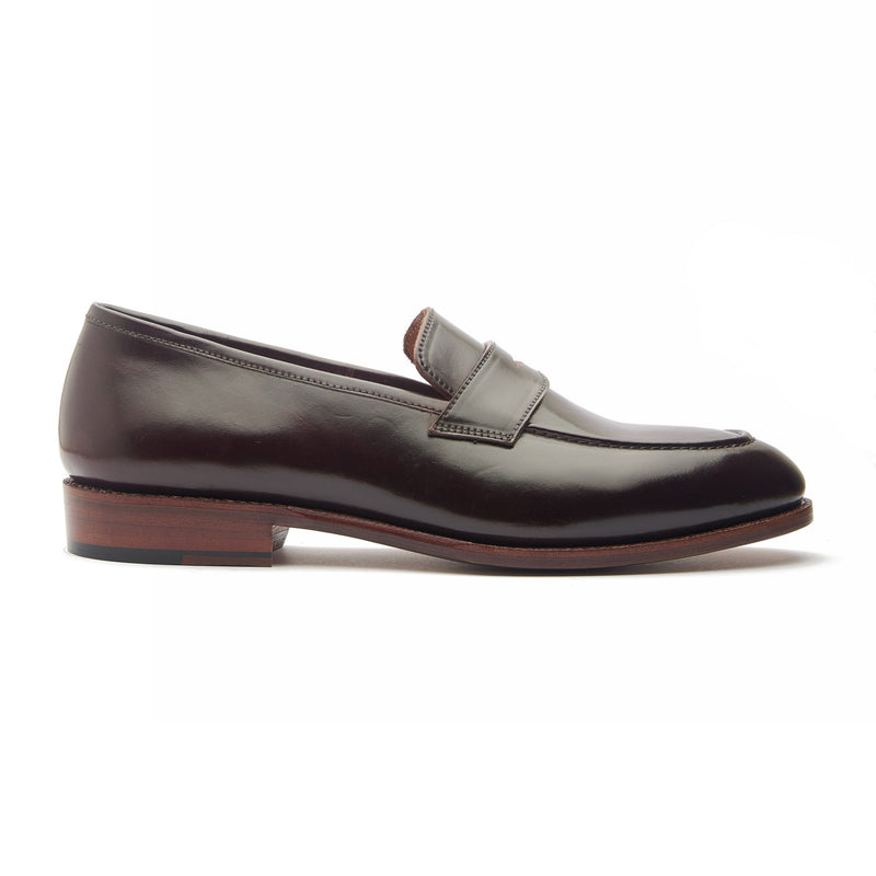 Aurus, Penny Loafer - Shell Cordovan Color#8 | Hand Welted Cordovan Series