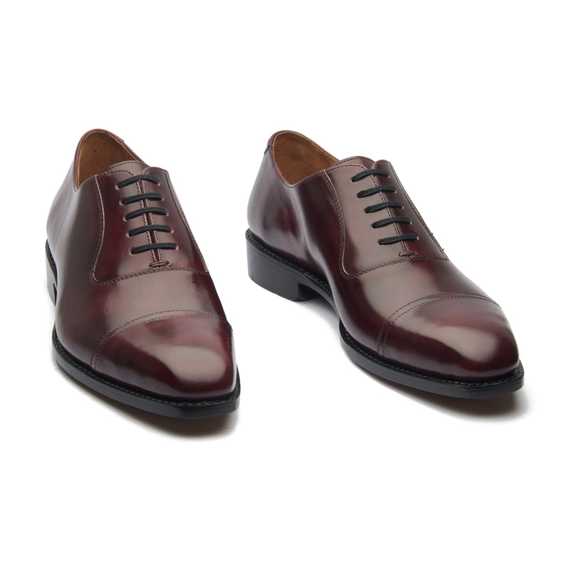 Adele, Adelaide Oxford - Burgundy Museum Calf | Hand Welted Contemporary Classics