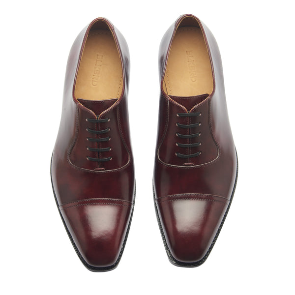 Adele, Adelaide Oxford - Burgundy Museum Calf | Hand Welted Contemporary Classics