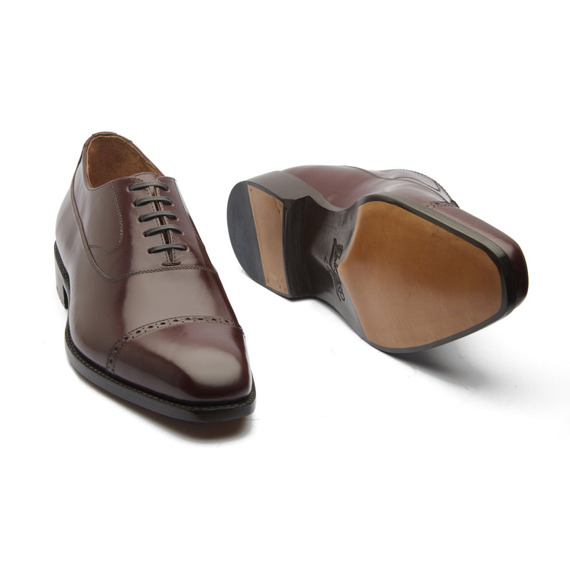 Richie, Quarter Brogue Balmoral - Rosewood Calf | Classics