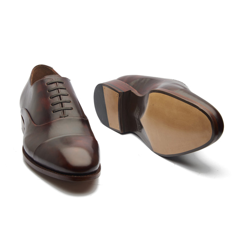 Cap Toe Chestnut Brown Leather / 10