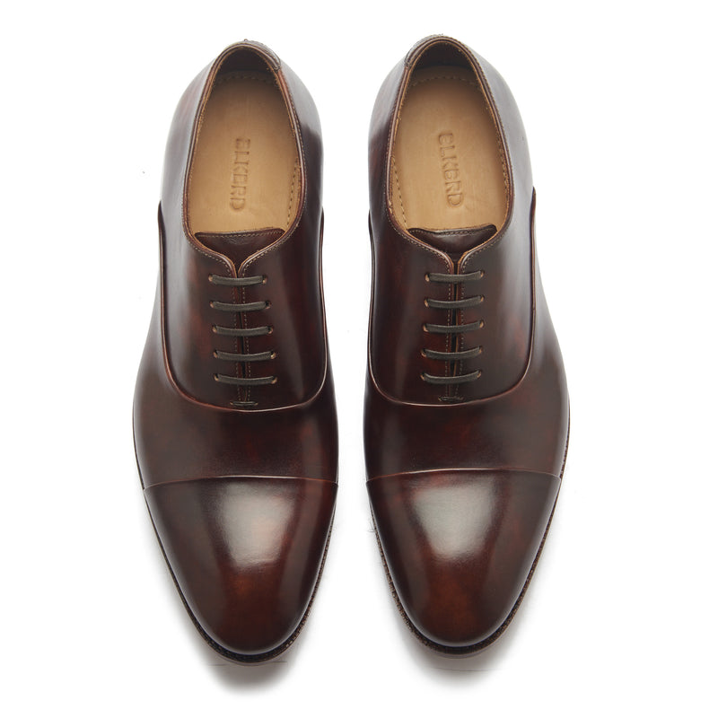 Cap Toe Chestnut Brown Leather / 10