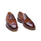 Raife, Longwing Blucher - Chestnut Museum and Calf Suede | Contemporary Classics