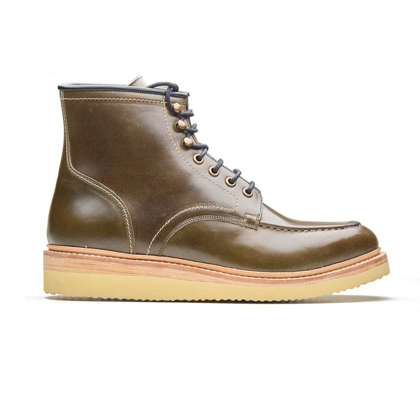 Dallas, Moctoe Boot - Green Horserump | Boots 2.0