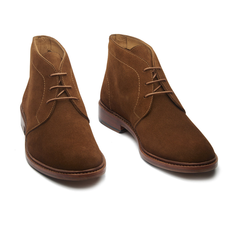 Lucas, Unlined Chukka Boot - Ox Reverse Snuff | Summer Classics