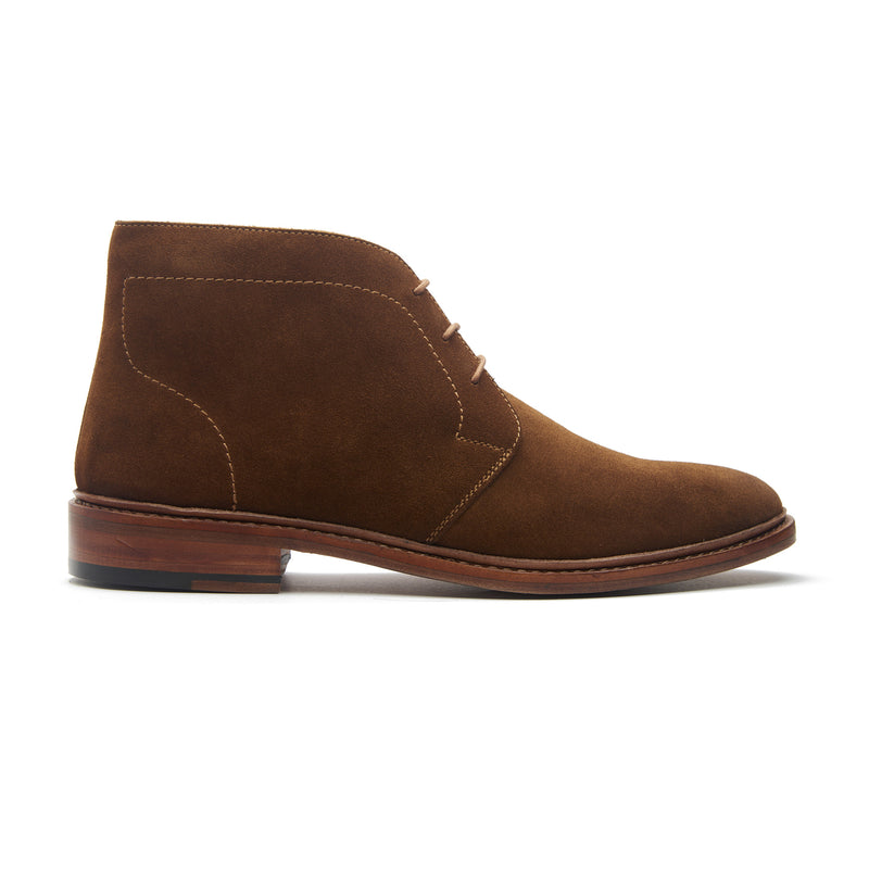 Lucas, Unlined Chukka Boot - Ox Reverse Snuff | Summer Classics