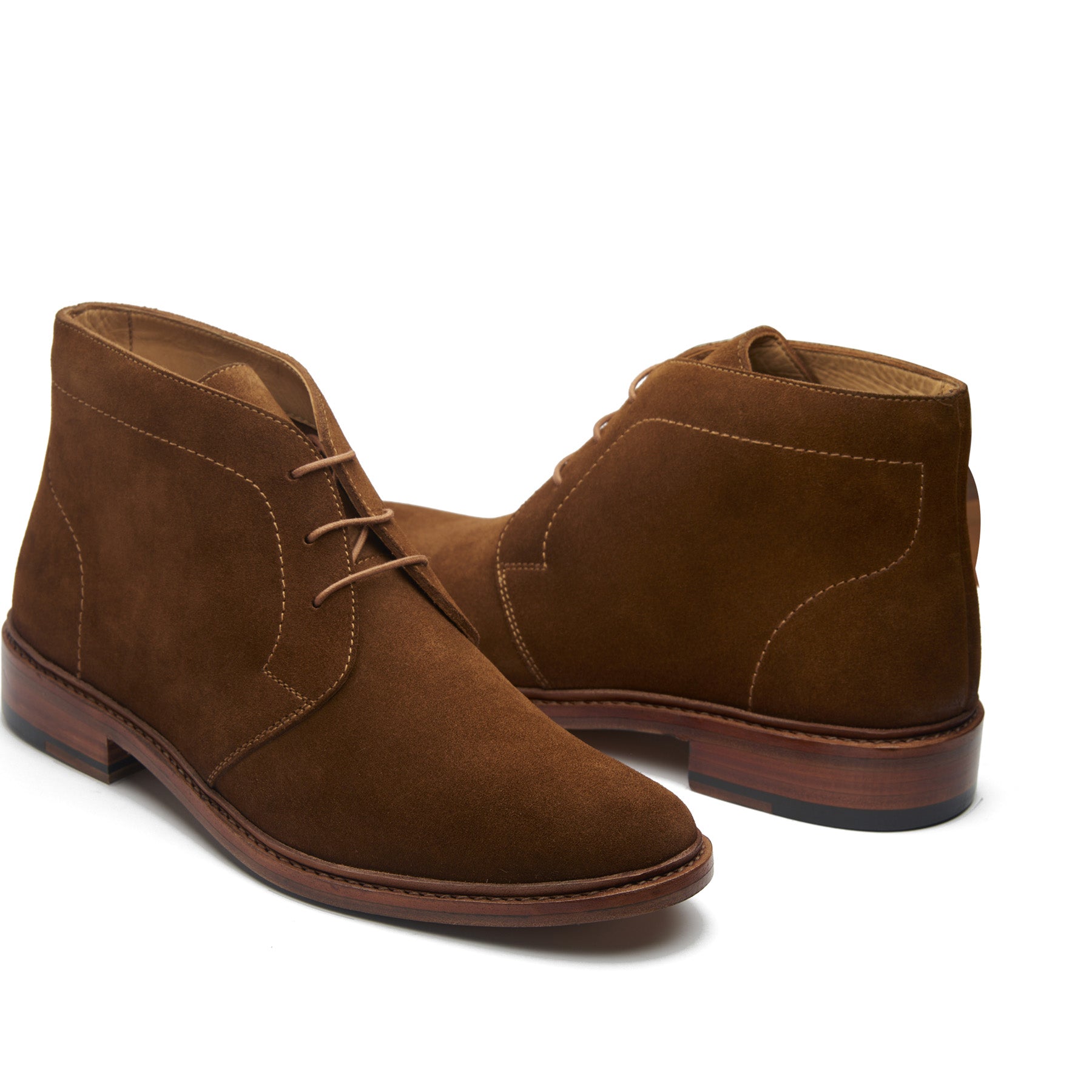 Lucas, Unlined Chukka Boot - Ox Reverse Snuff | Summer Classics â BLKBRD SHOEMAKER | HAND WELTED