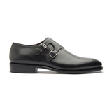 James, Spiral Double Monk - Black Calf | Hand Welted | Premium Collection