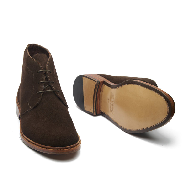 Lucas, Unlined Chukka Boot - Ox Reverse Brown | Hand Welted Summer Classics