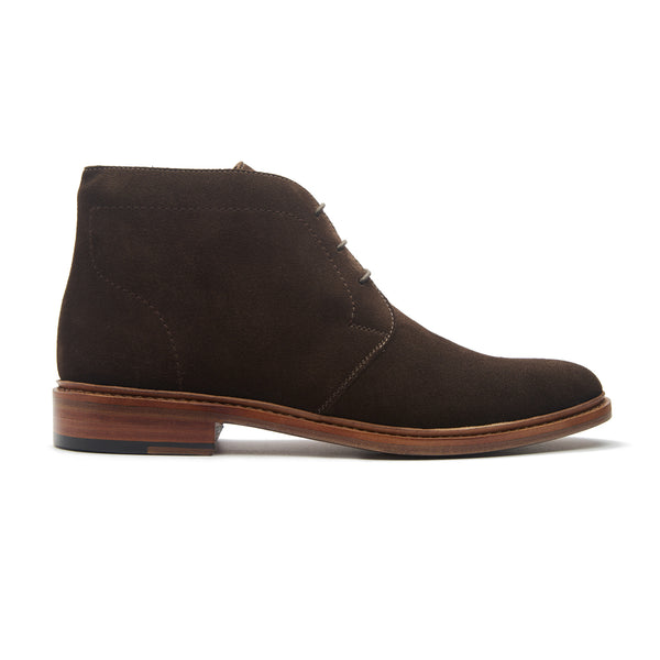 Lucas, Unlined Chukka Boot - Ox Reverse Brown | Hand Welted Summer Classics