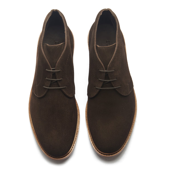 Lucas, Unlined Chukka Boot - Ox Reverse Brown | Hand Welted Summer Classics