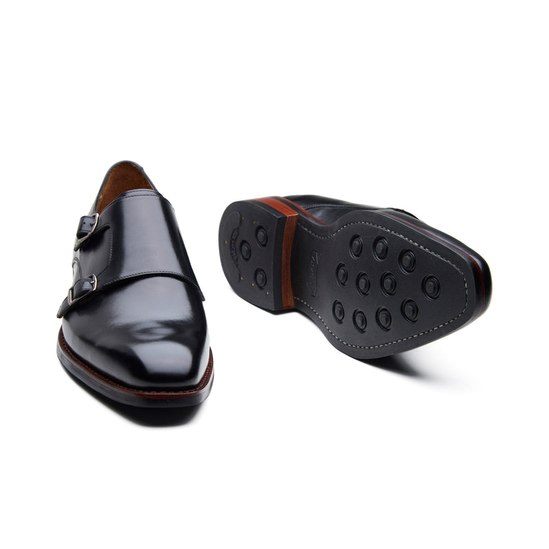 Velar-X, Double Monk Strap - Black Hidro Pullup | New Age