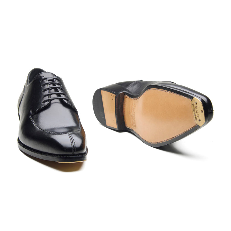Ingrid, Split Toe Blucher Derby - Black | Hand Welted Classics Collection