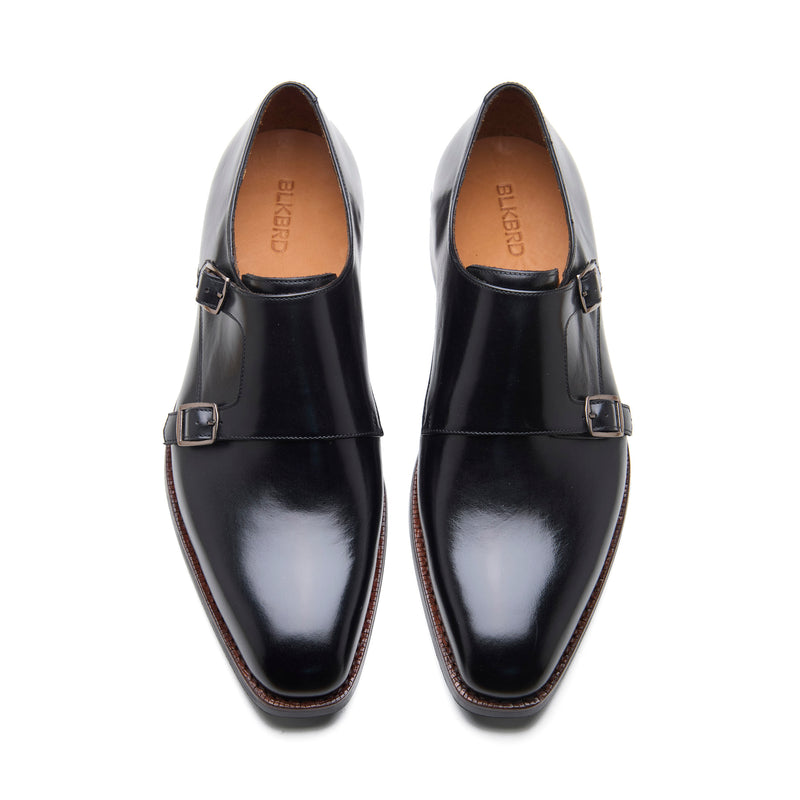 Velar-X, Double Monk Strap - Black Hidro Pullup | New Age