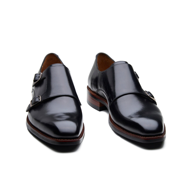 Velar-X, Double Monk Strap - Black Hidro Pullup | New Age