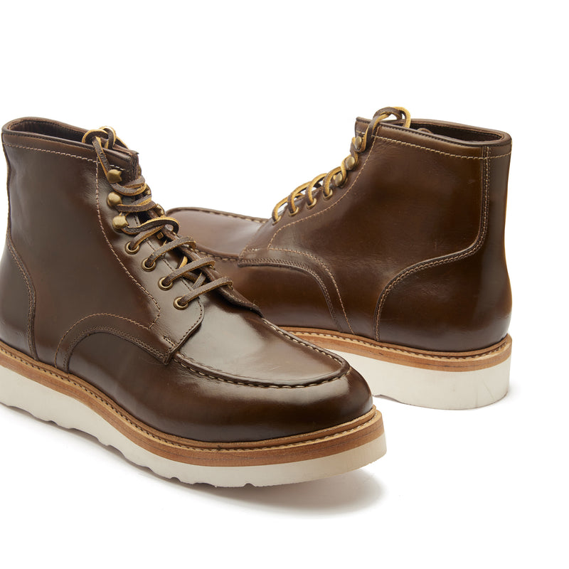 Dallas, Moctoe Boot - Olive Brown Chromexcel | Hand Welted Boots 2.0