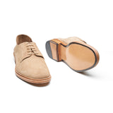 Luke, Blucher Derby- Beige Go Rain Suede | Summer Classics