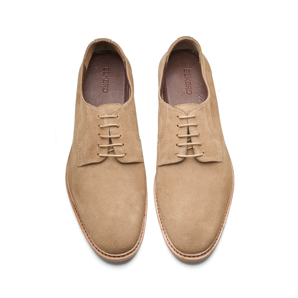 Luke, Blucher Derby- Beige Go Rain Suede | Summer Classics