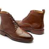 Lewinsky, Wingtip Derby Boot - Walnut Tan | Hand-welted Classics Collection