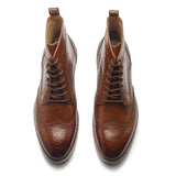 Lewinsky, Wingtip Derby Boot - Walnut Tan | Hand-welted Classics Collection