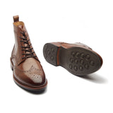 Lewinsky, Wingtip Derby Boot - Walnut Tan | Hand-welted Classics Collection