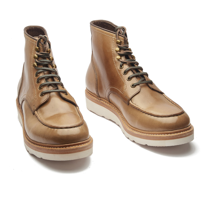 Dallas, Moctoe Boot - Natural Chromexcel | Hand Welted Boots 2.0
