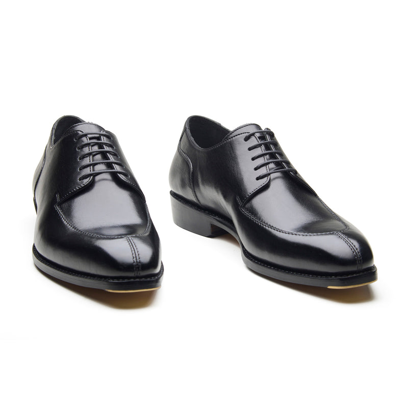 Ingrid, Split Toe Blucher Derby - Black | Hand Welted Classics Collection