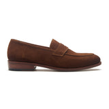 Aurus, Penny Loafer - French Brown Calf Suede | Hand Welted Summer Classics