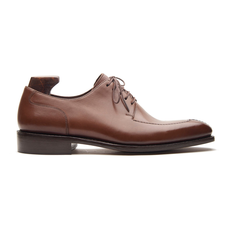 Ingrid, Split Toe Blucher Derby - Mid Brown | Hand Welted | Classics Collection