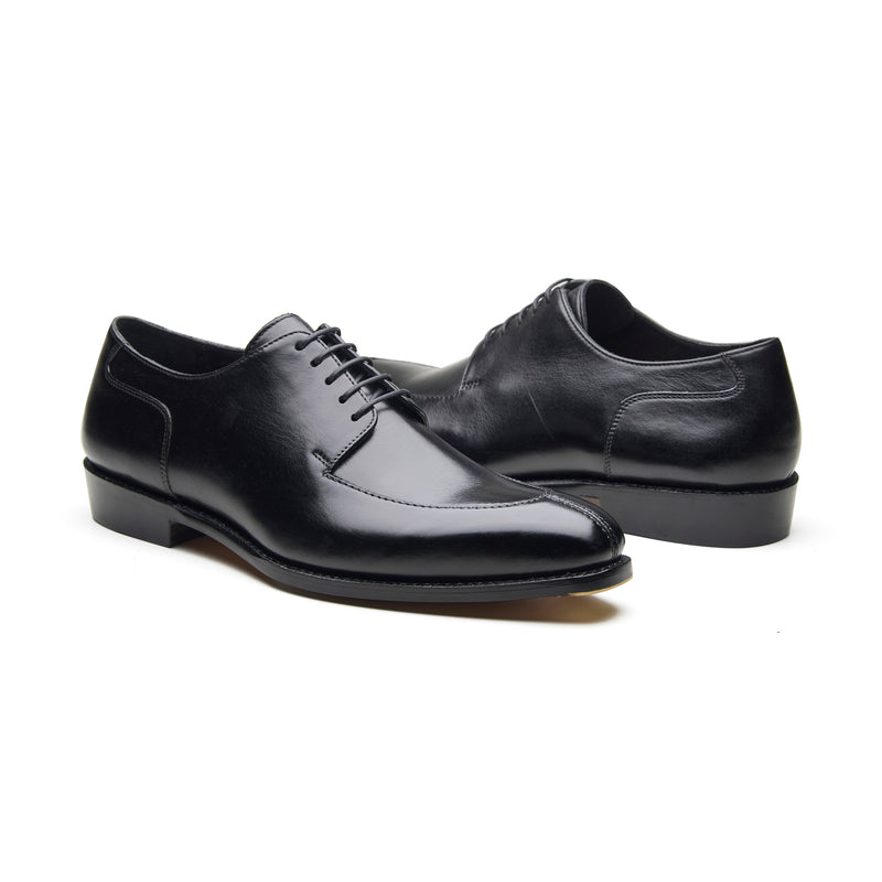 Ingrid, Split Toe Blucher Derby - Black | Hand Welted Classics Collection