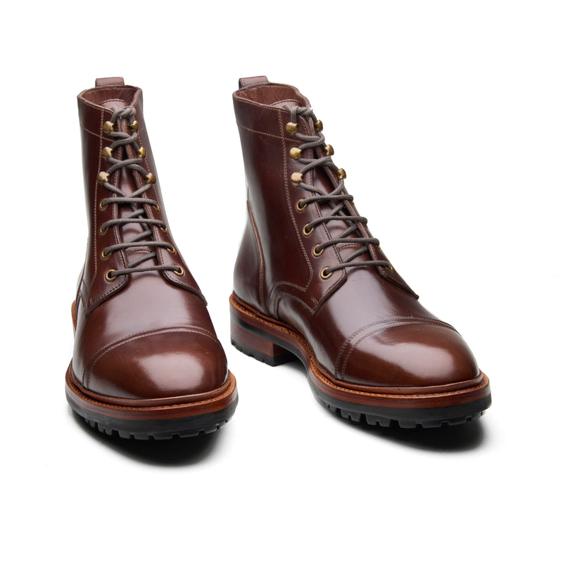 Dixon, Cap-Toe Derby Boot - Brown Chromexcel | Hand Welted Service Boots