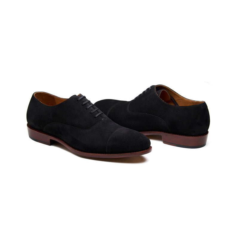 Noam, Cap-toe Oxford - Black Suede | Classics Collection