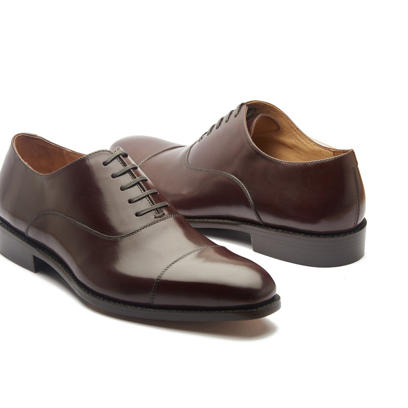 Oscar, Cap-toe Oxford - Rosewood Brown Aniline Calf | Classics