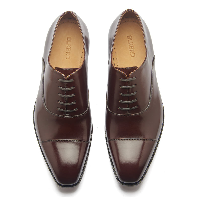 Oscar, Cap-toe Oxford - Rosewood Brown Aniline Calf | Classics