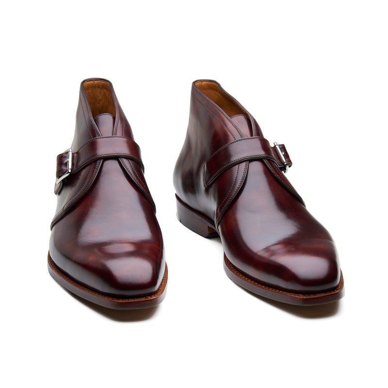 Veyron, Single Monk Chukka Boot - Chestnut Museum Calf | New Age