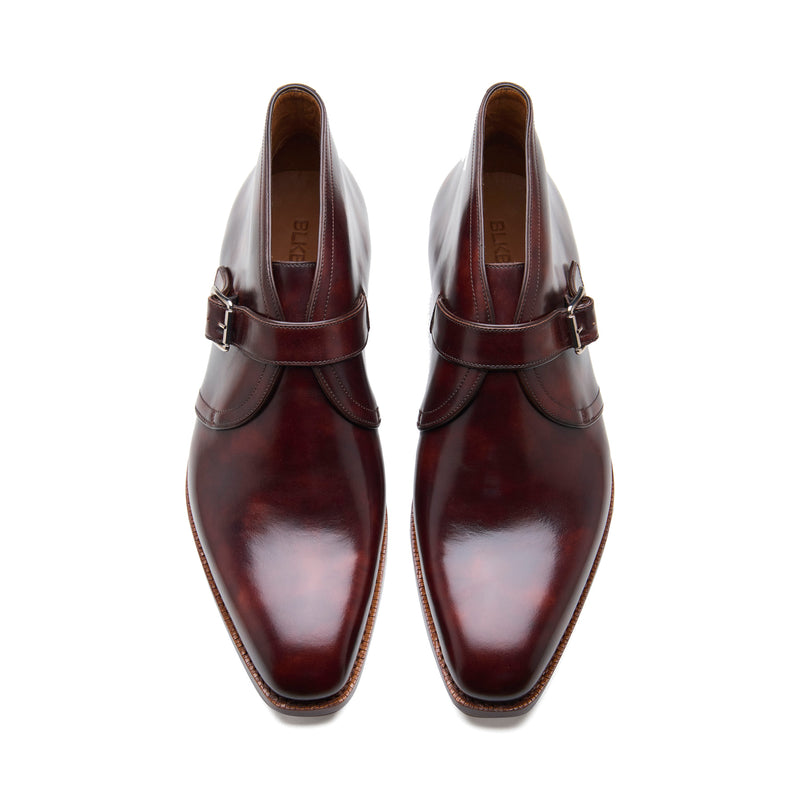 Veyron, Single Monk Chukka Boot - Chestnut Museum Calf | New Age