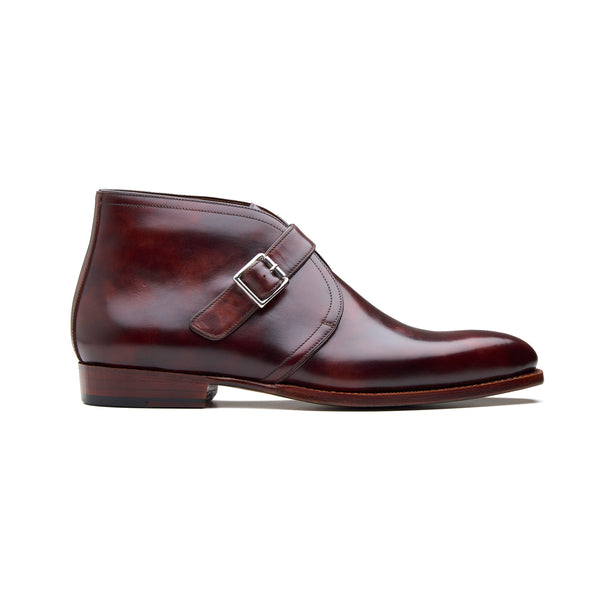 Veyron, Single Monk Chukka Boot - Chestnut Museum Calf | New Age