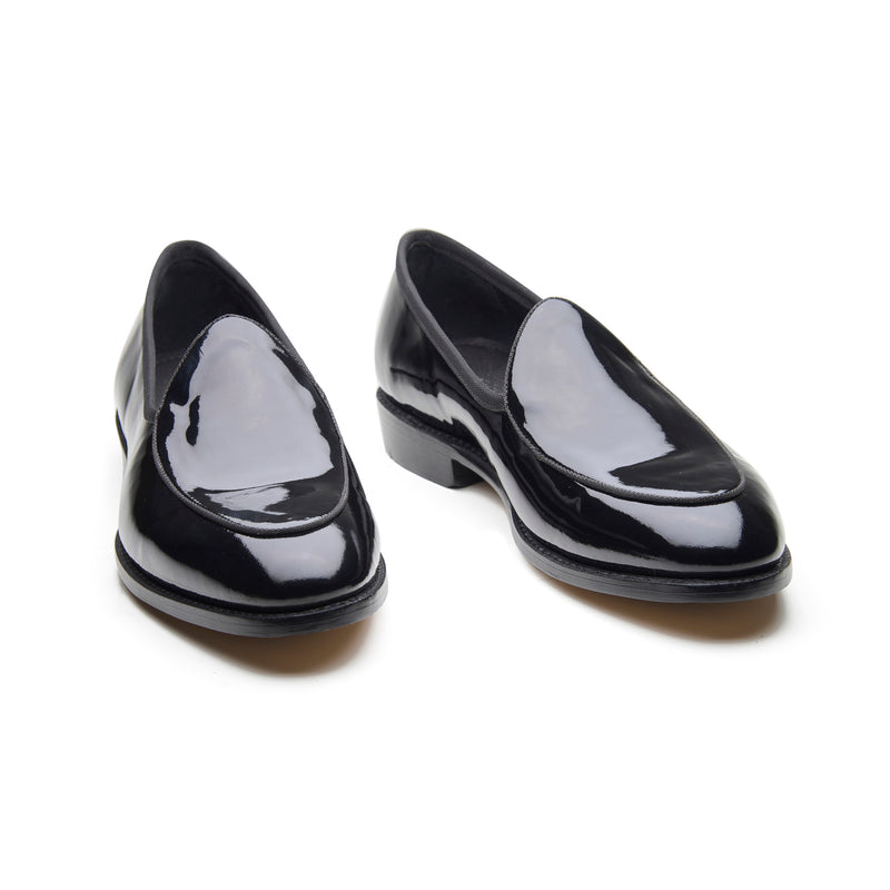 Jules, Belgian Loafer - Black Patent | Tuxedo Collection