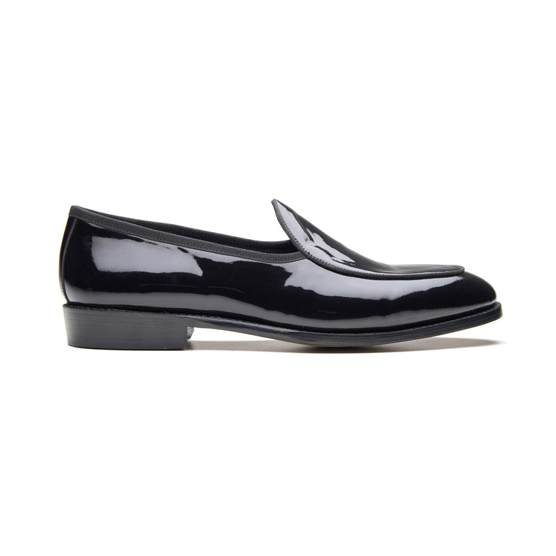 Jules, Belgian Loafer - Black Patent | Tuxedo Collection
